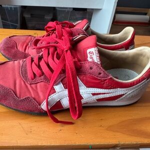 Onitsuka Tiger by Asics Red and White Sneakers